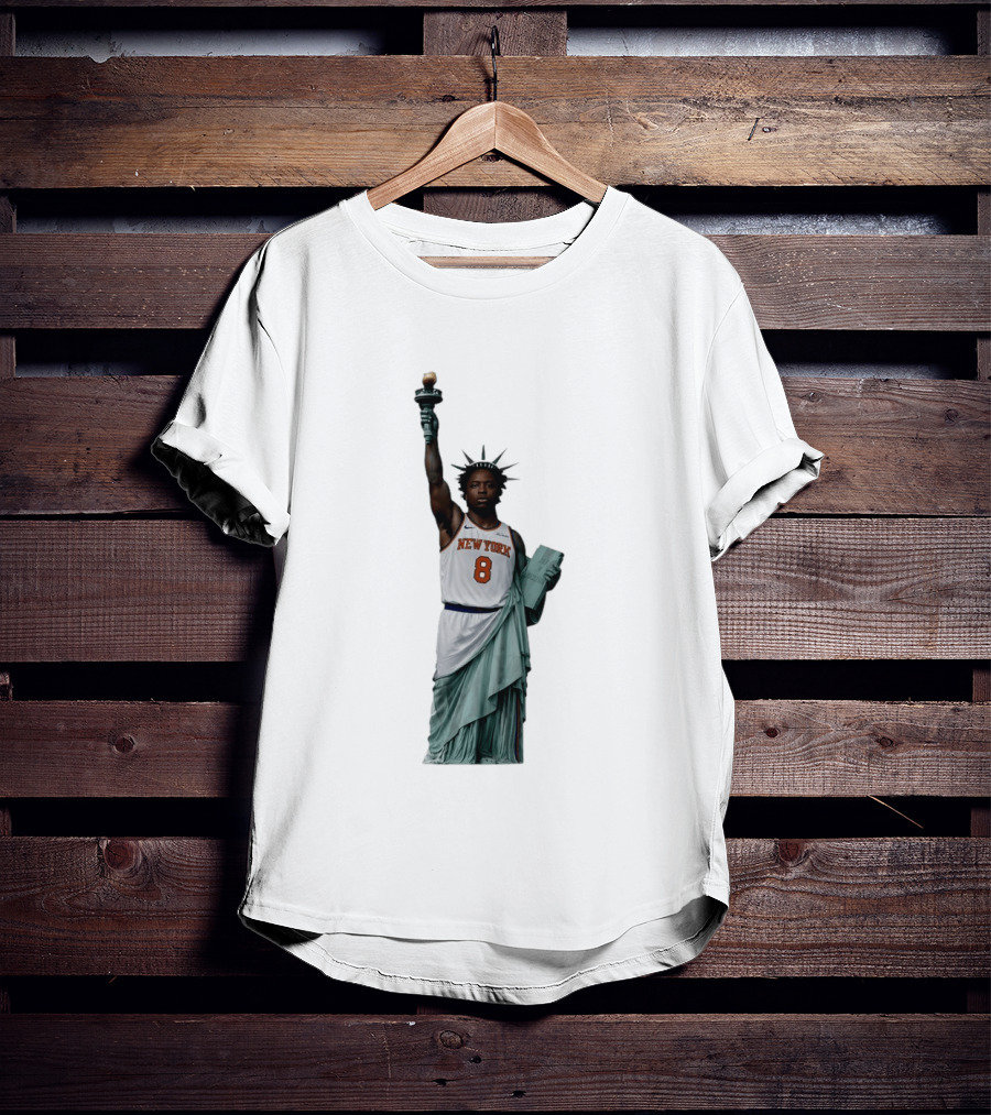 OG Anunoby Statue Of Liberty New York Knicks Basketball 2026 T-Shirt