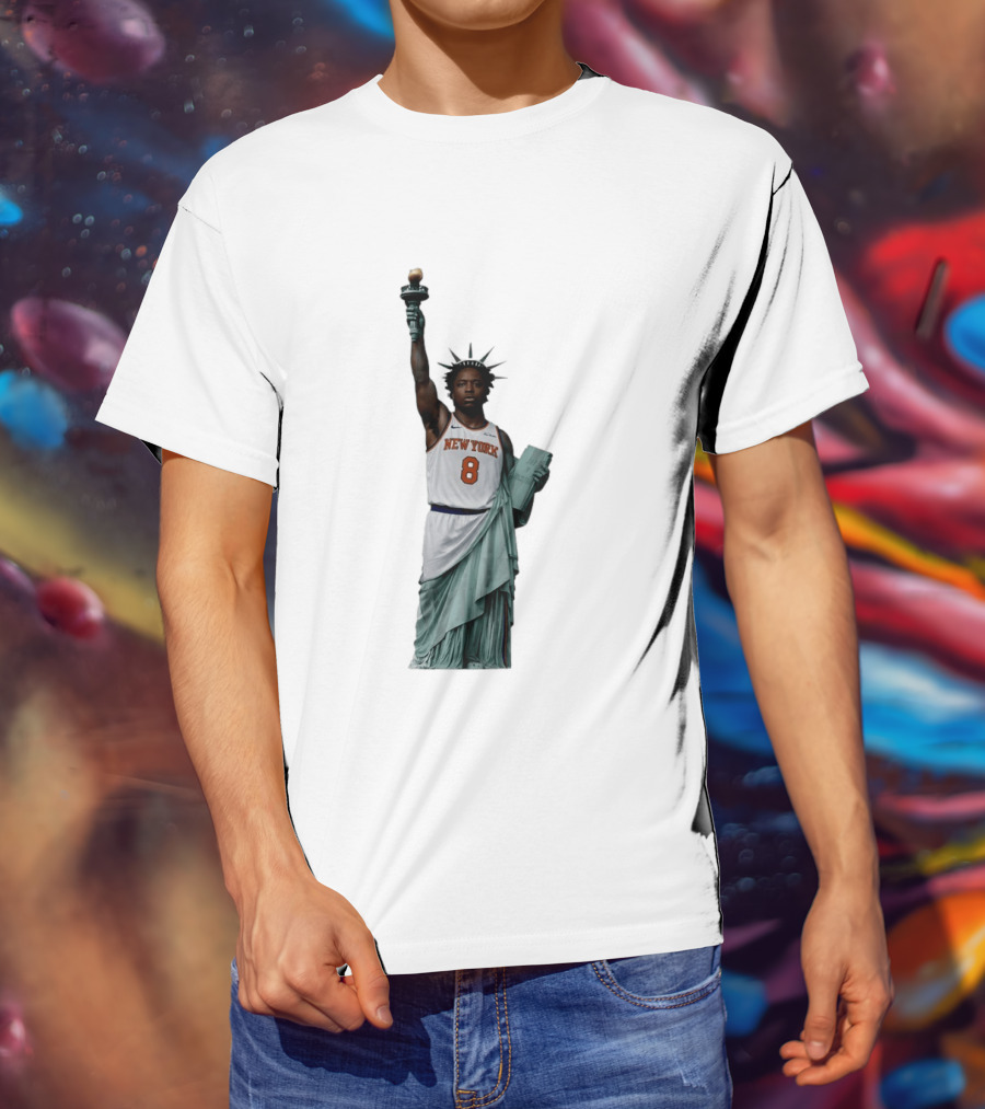 OG Anunoby Statue Of Liberty New York Knicks Basketball 2026 T-Shirt
