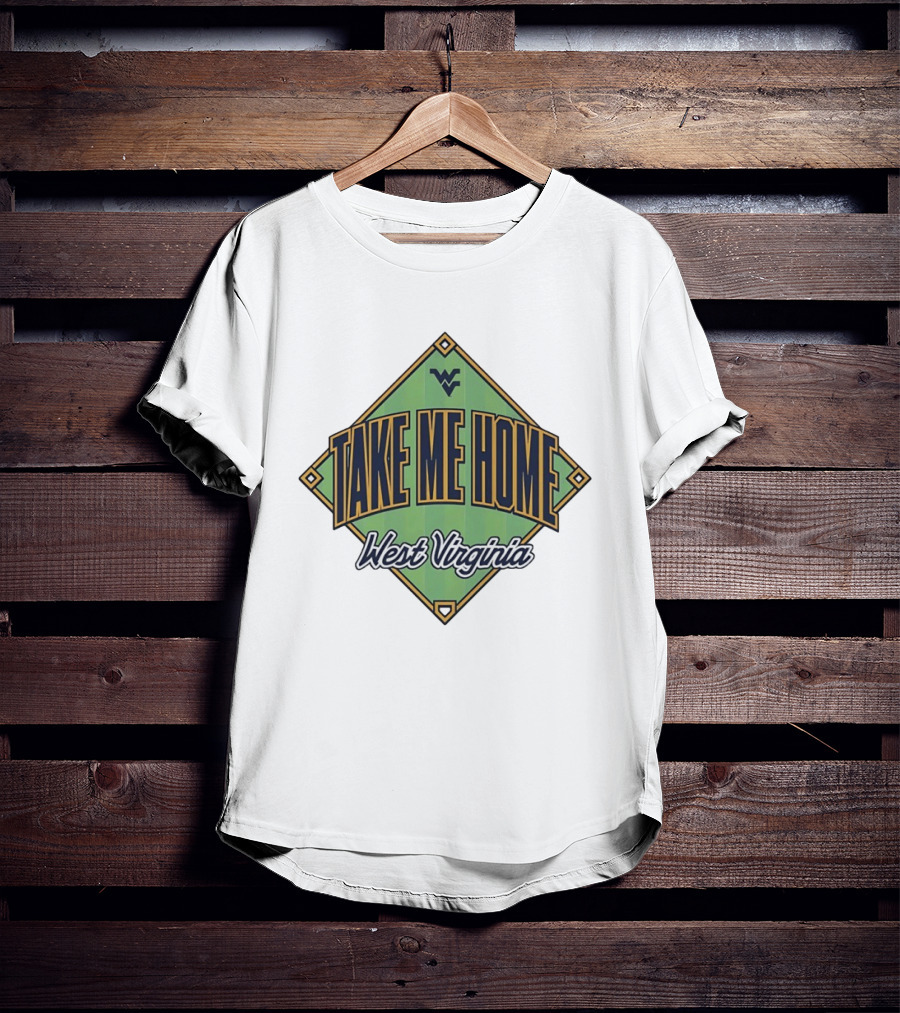 West Virginia Take Me Home Baseball Diamond T-Shirt
