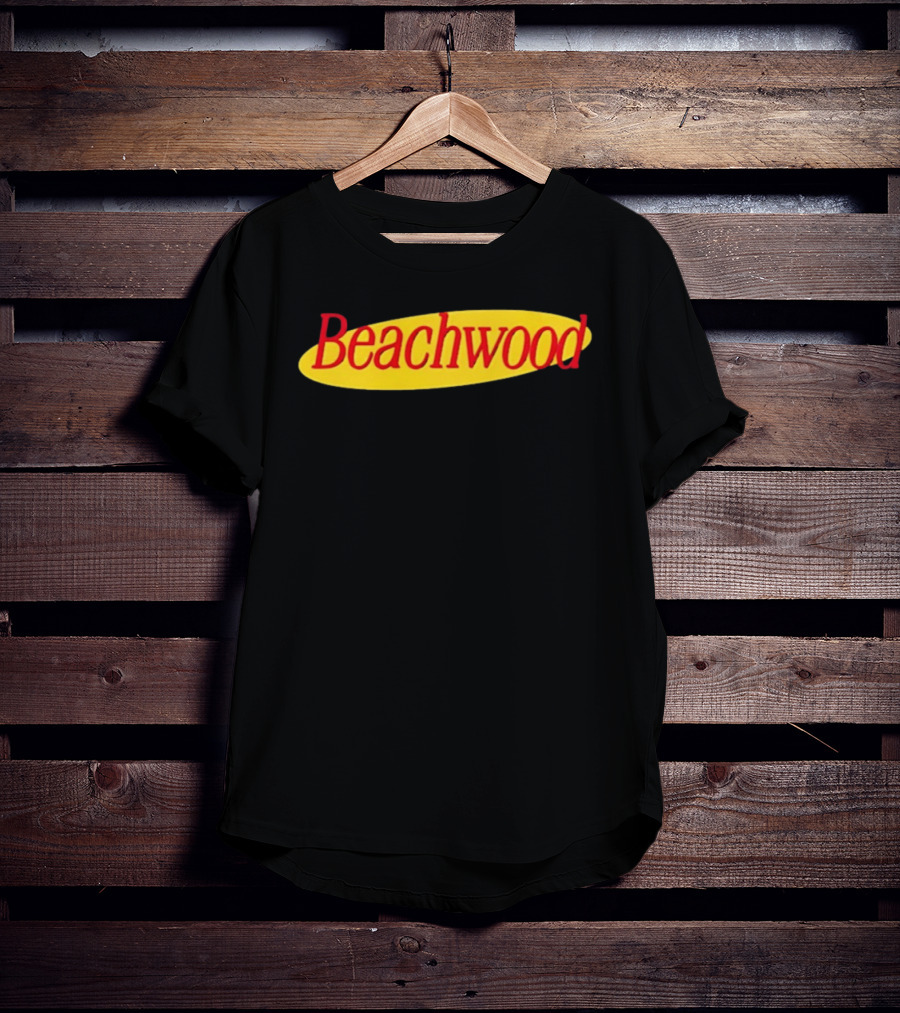 Beachwood Seinfeld Yellow Oval Red T-Shirt