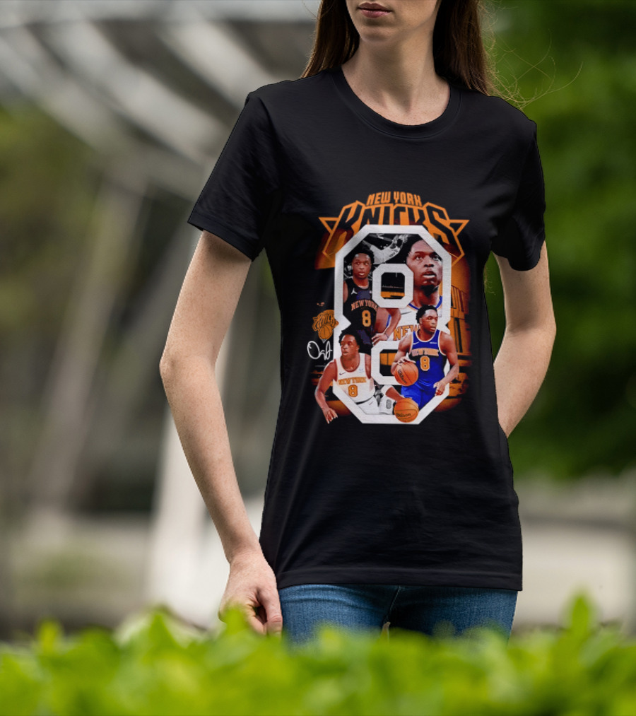 New York Knicks OG Anunoby 8 Basketball Jersey T-Shirt