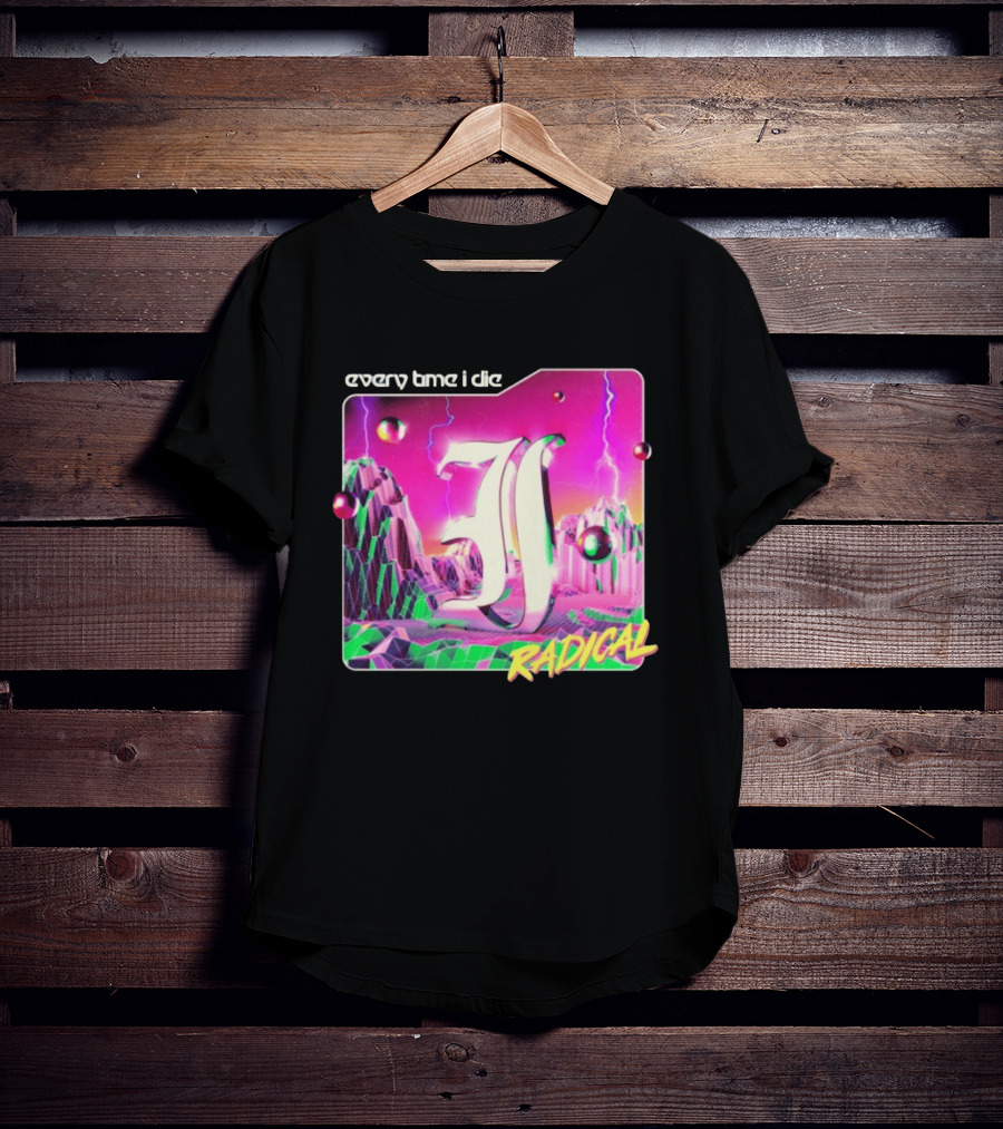 Epitaph Records Every Time I Die Radical Neon 3D Mountains T-Shirt