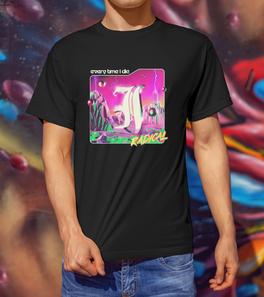 Epitaph Records Every Time I Die Radical Neon 3D Mountains T-Shirt