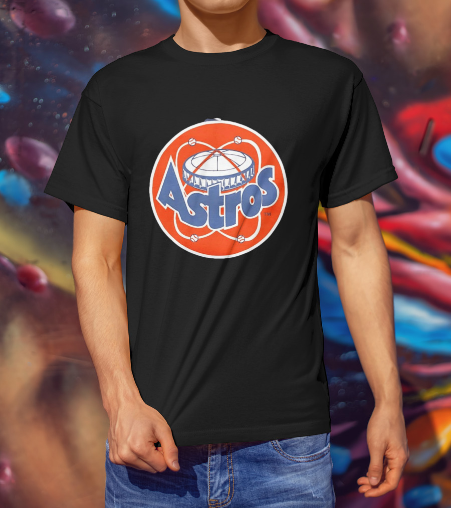 Houston Astros Vintage Astrodome Baseball T-Shirt