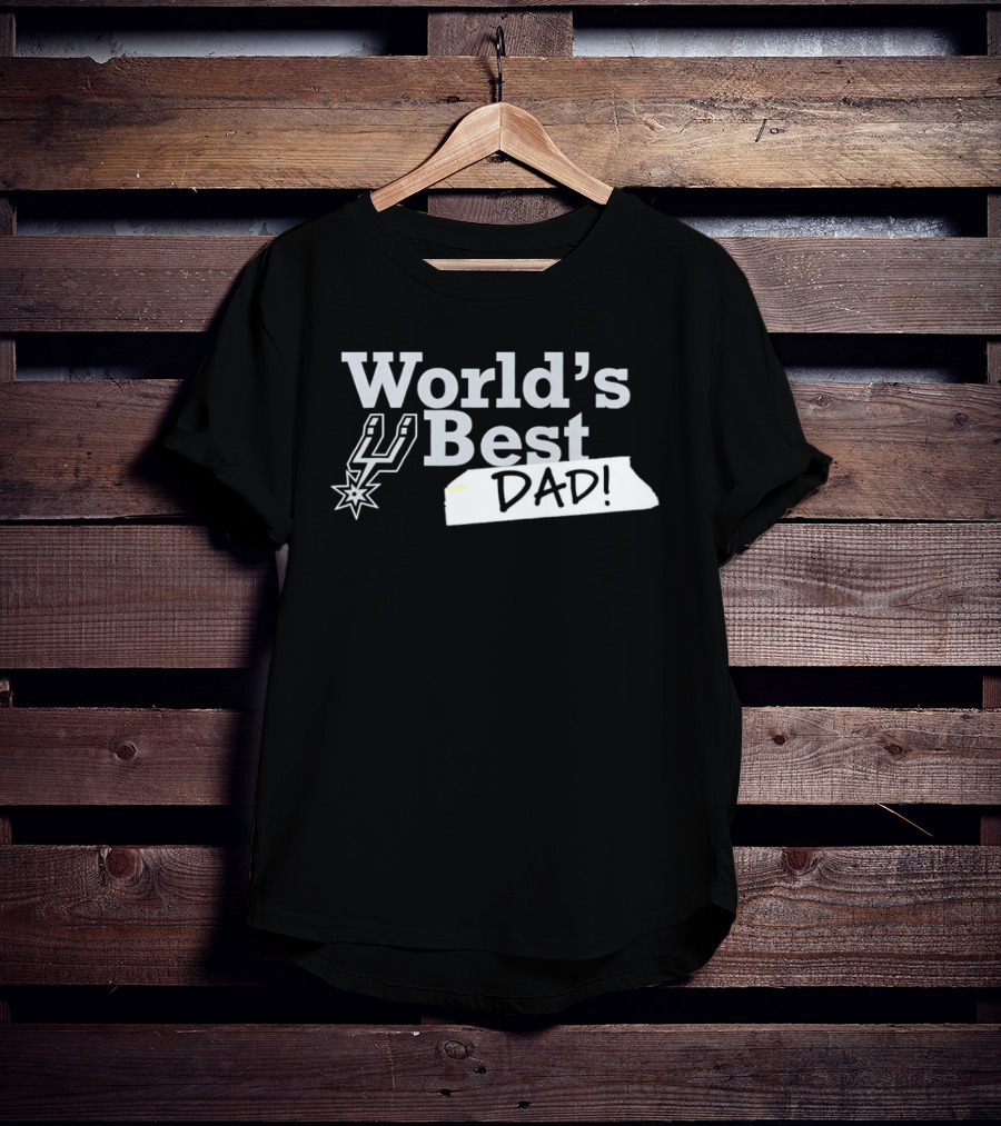 San Antonio Spurs World's Best Dad 2026 Father's Day Basketball Fan T-Shirt
