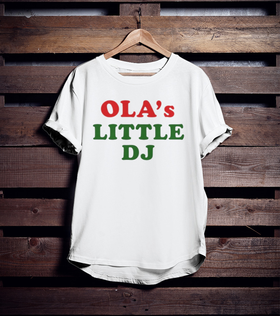 Ola's Little DJ Retro Music Lover T-Shirt
