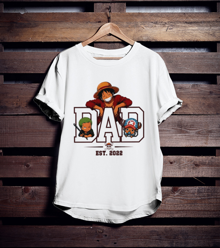 One Piece Luffy Dad Personalized Gift Father's Day 2023 T-Shirt