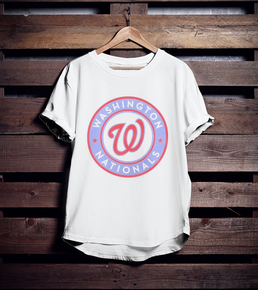 Washington Nationals Curly W Star Baseball T-Shirt