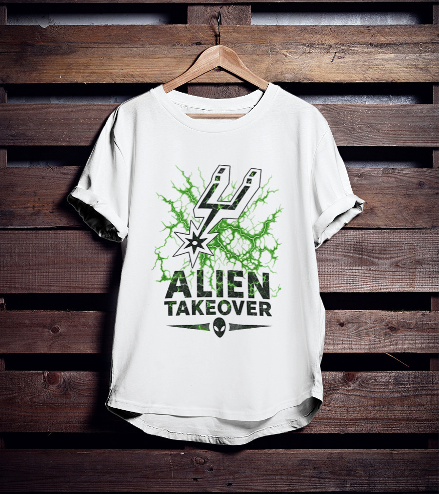 Alien Takeover Victor Wembanyama San Antonio Spurs NBA 2026 T-Shirt