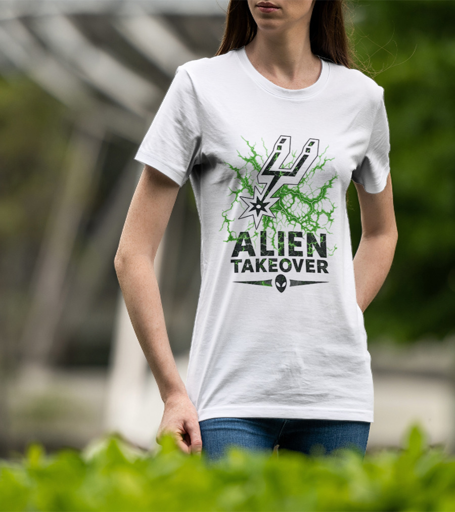 Alien Takeover Victor Wembanyama San Antonio Spurs NBA 2026 T-Shirt