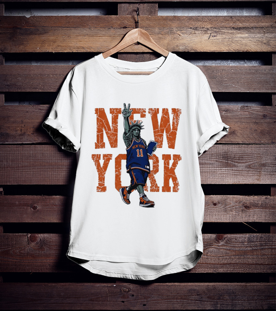 Jalen Brunson New York Knicks NBA Liberty 11 T-Shirt