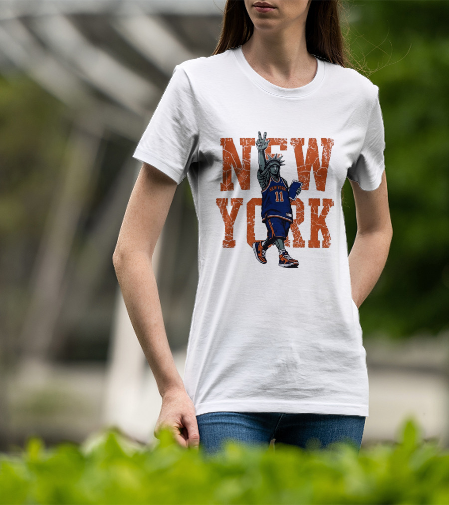 Jalen Brunson New York Knicks NBA Liberty 11 T-Shirt