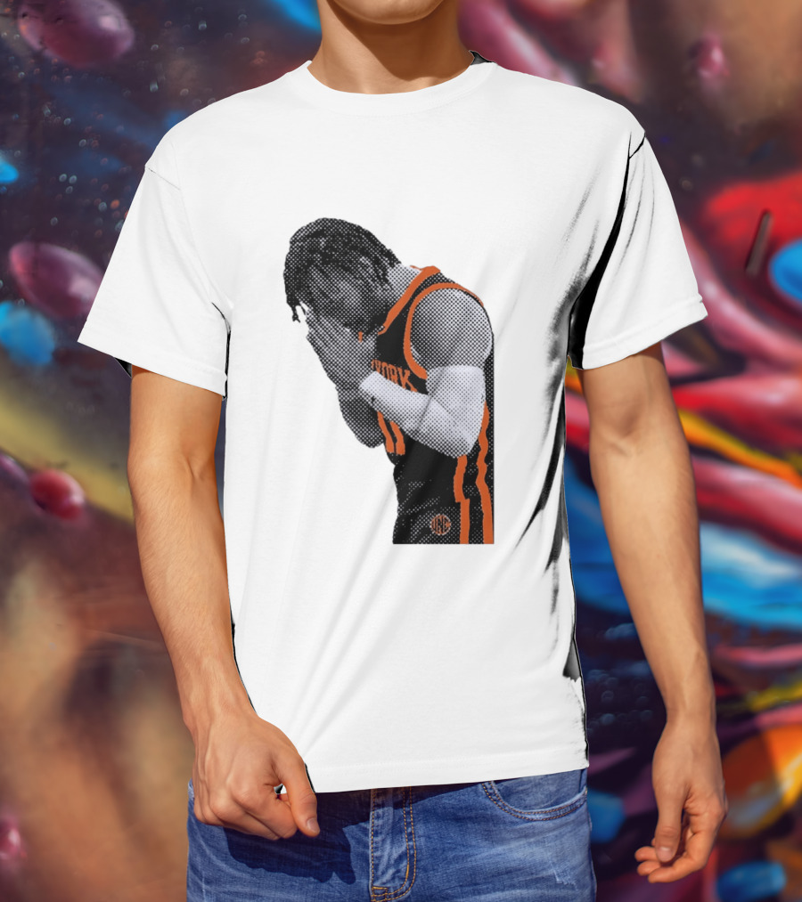 New York Knicks Jalen Brunson NBA Jersey Player Focus T-Shirt