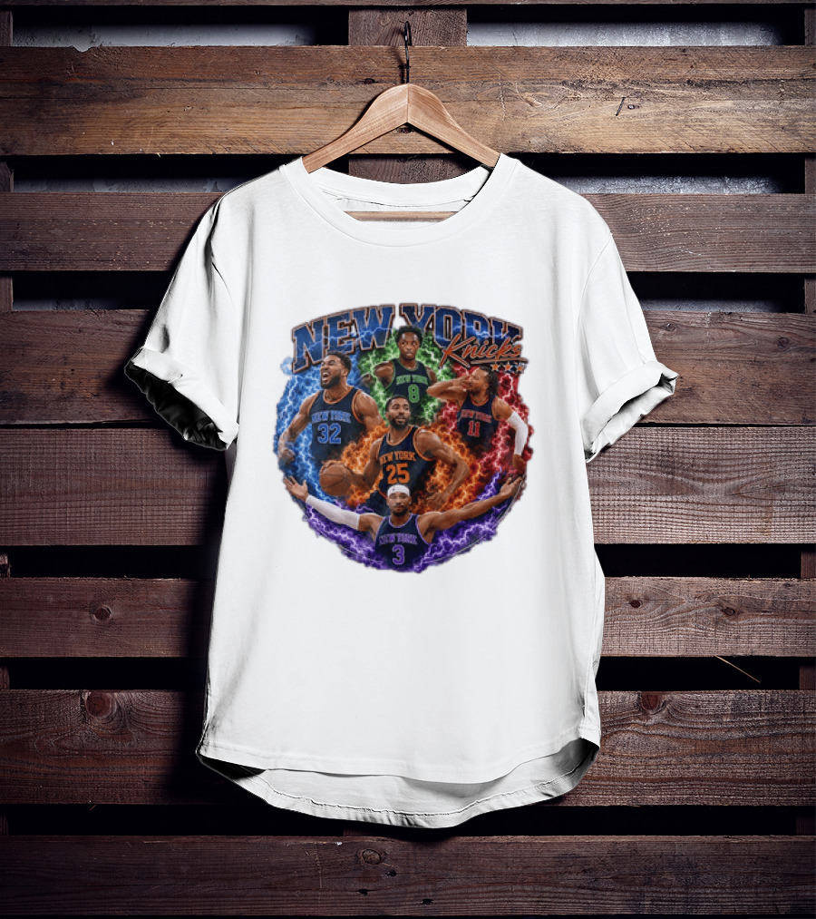 New York Knicks Karl Anthony Towns OG Anunoby Mikal Bridges Jalen Brunson Josh Hart T-Shirt