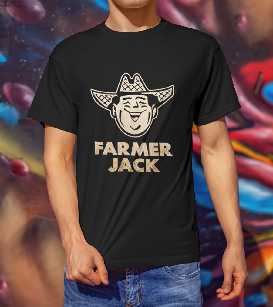 Farmer Jack Vintage Cowboy Icon Grocery Store Retro Farmer Jack T-Shirt