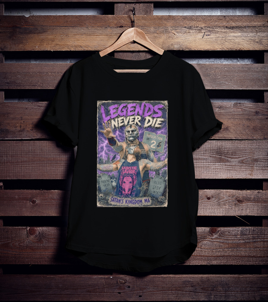 Legends Never Die Sadistic Savior Satan's Kingdom MA Penta El Zero Miedo T-Shirt
