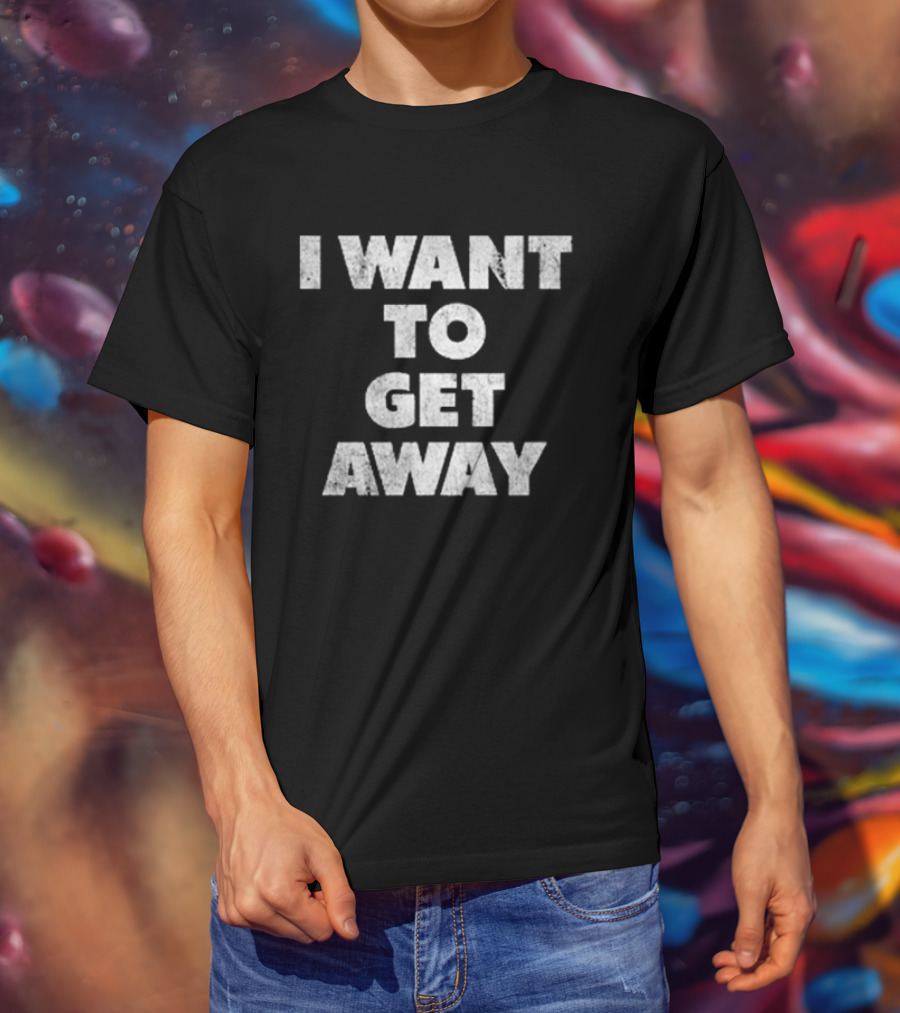 Lenny Kravitz I Want To Get Away I Want To Fly Away Lyric Bold White T-Shirt