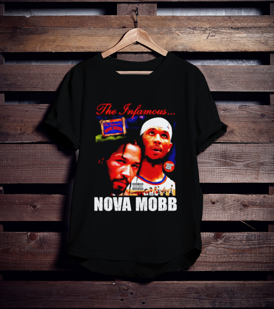 Josh Hart Jalen Brunson The Infamous Nova Mobb New York Knicks NBA 2026 T-Shirt