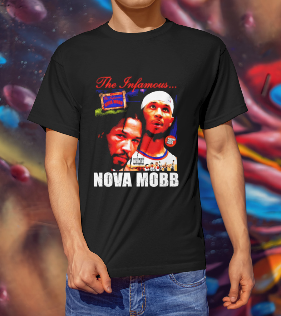 Josh Hart Jalen Brunson The Infamous Nova Mobb New York Knicks NBA 2026 T-Shirt