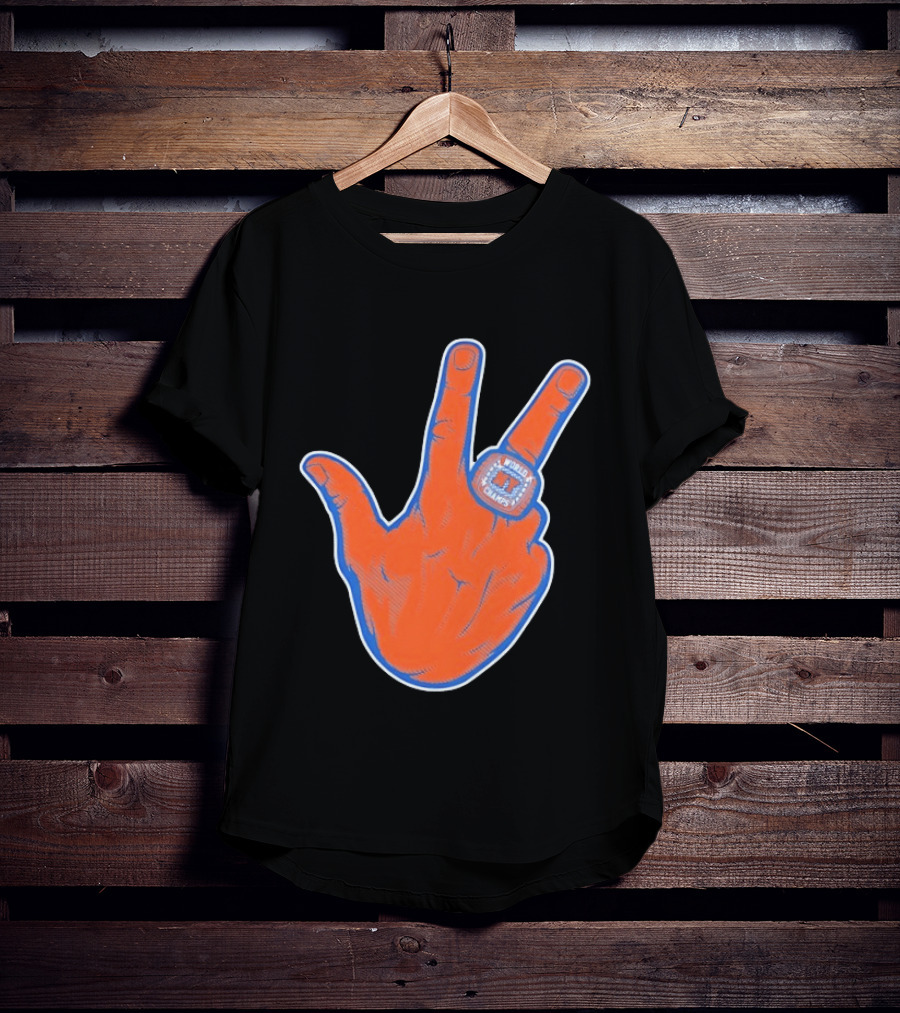 New York Knicks Jalen Brunson Peace Sign Ring Basketball Champion T-Shirt