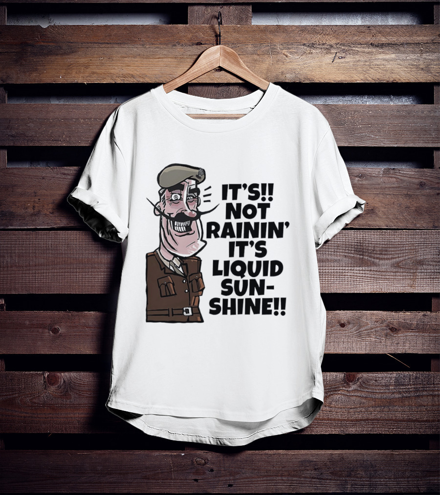 Field Marshal Montgomery It's Not Rainin' It's Liquid Sunshine British Army Vintage Humor T-Shirt