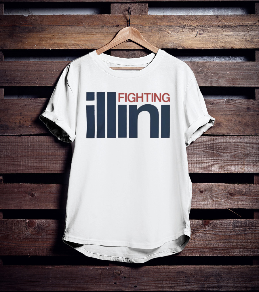 Illinois Fighting Illini Navy Blue And Orange T-Shirt
