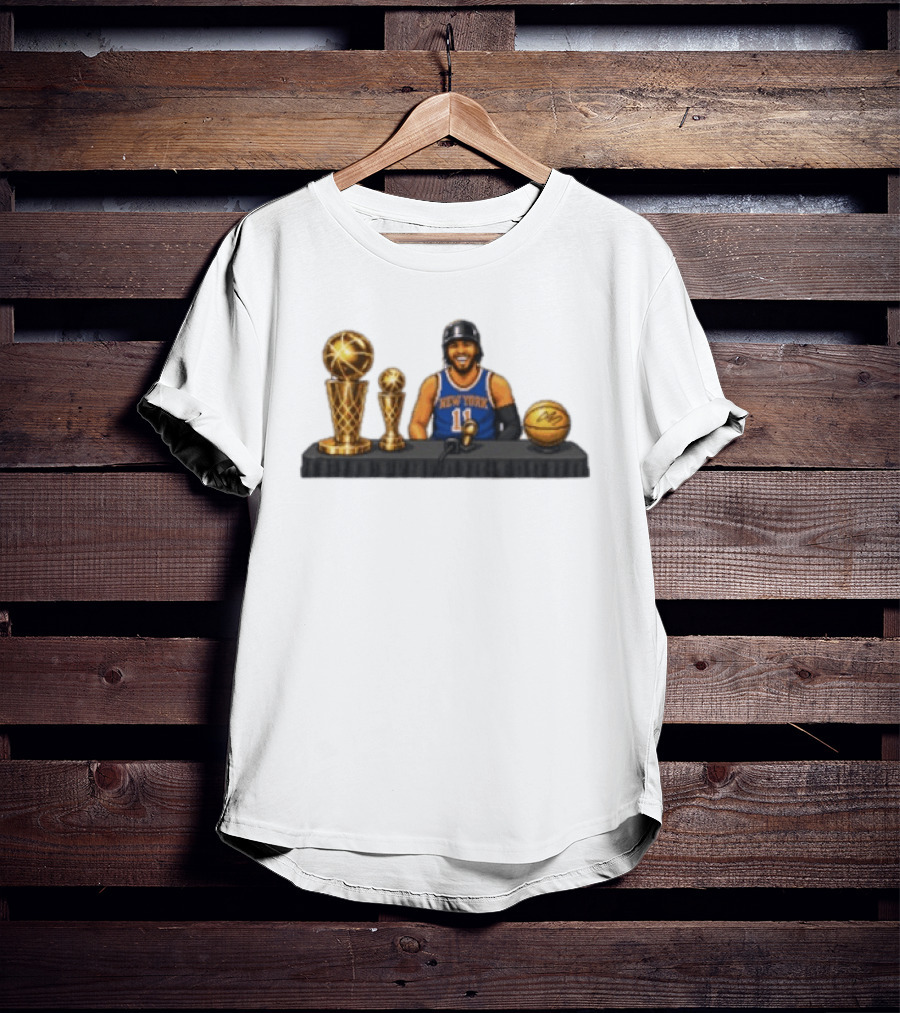 New York Knicks Jalen Brunson King Of NY Video Game 11 Basketball Trophies T-Shirt