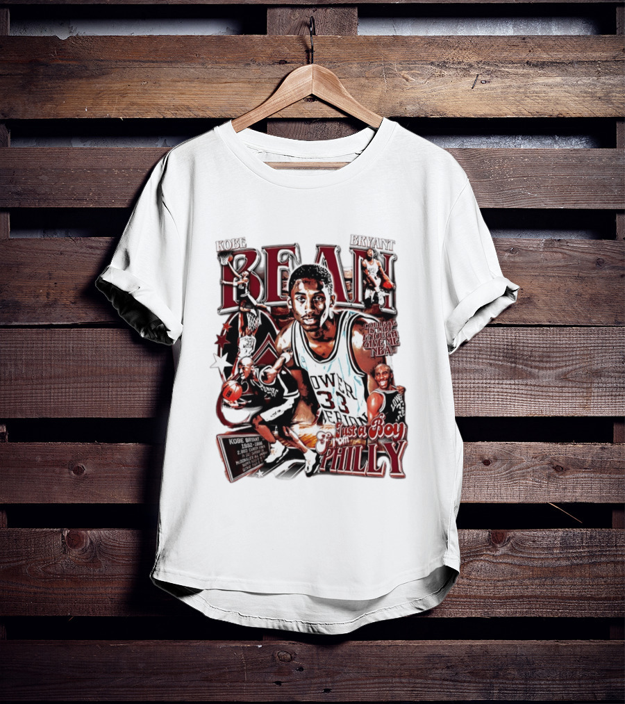 Kobe Bryant Bean Lower Merion High School Just A Boy From Philly 33 Jersey Basketball Legends T-Shirt