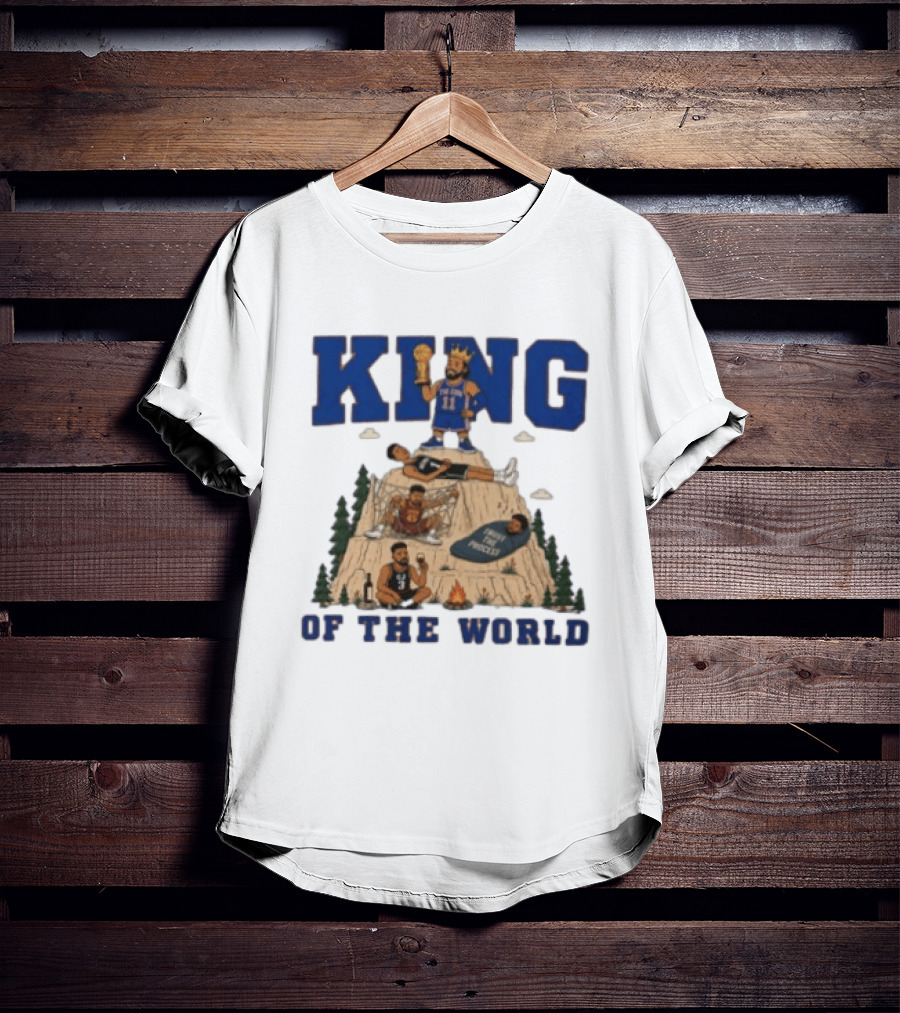 New York Knicks NBA Jalen Brunson King Of The World Basketball Champions T-Shirt