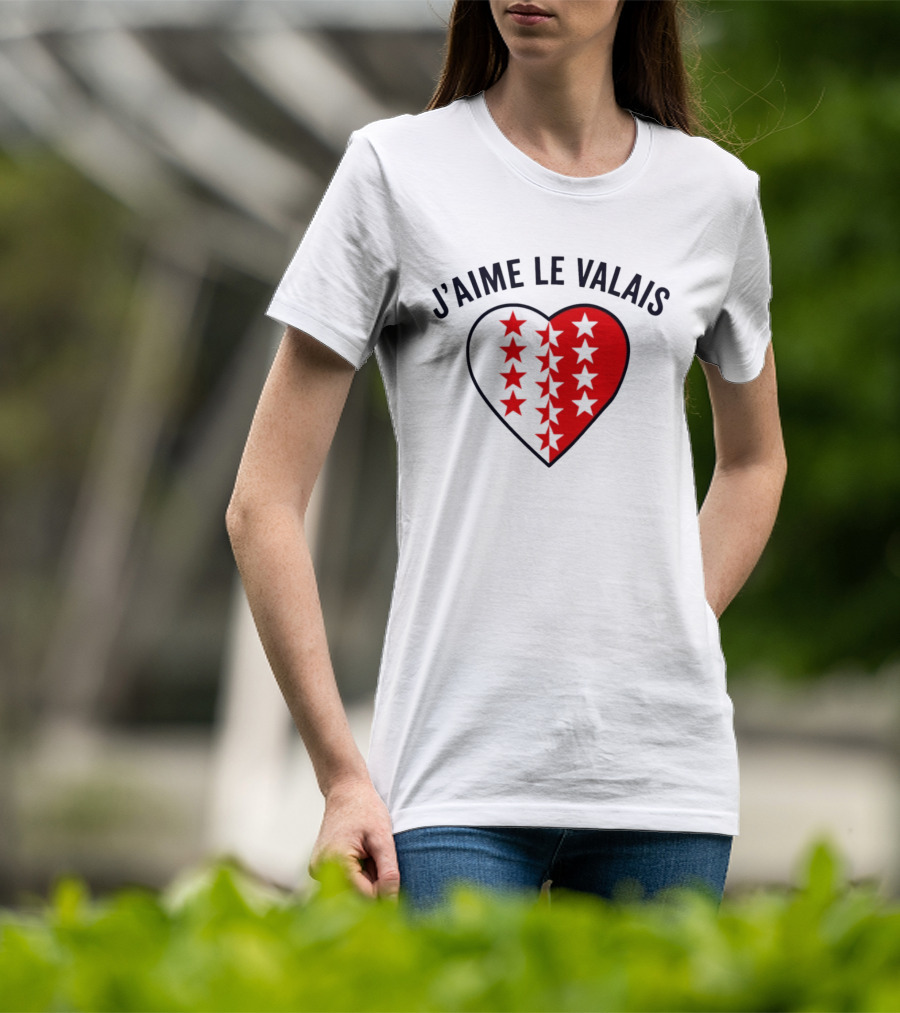 J'aime Le Valais Heart Stars T-Shirt
