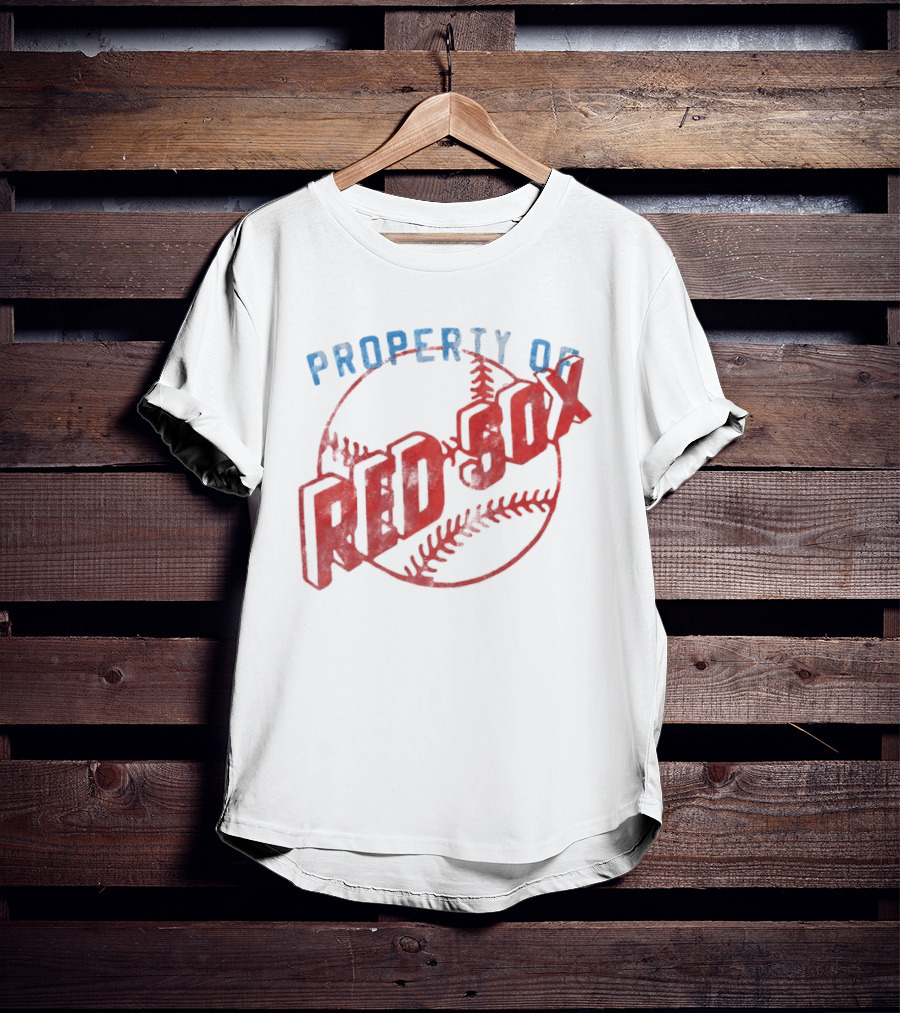 Property Of Boston Red Sox Cooperstown Baseball Classic Red Sox XXL T-Shirt
