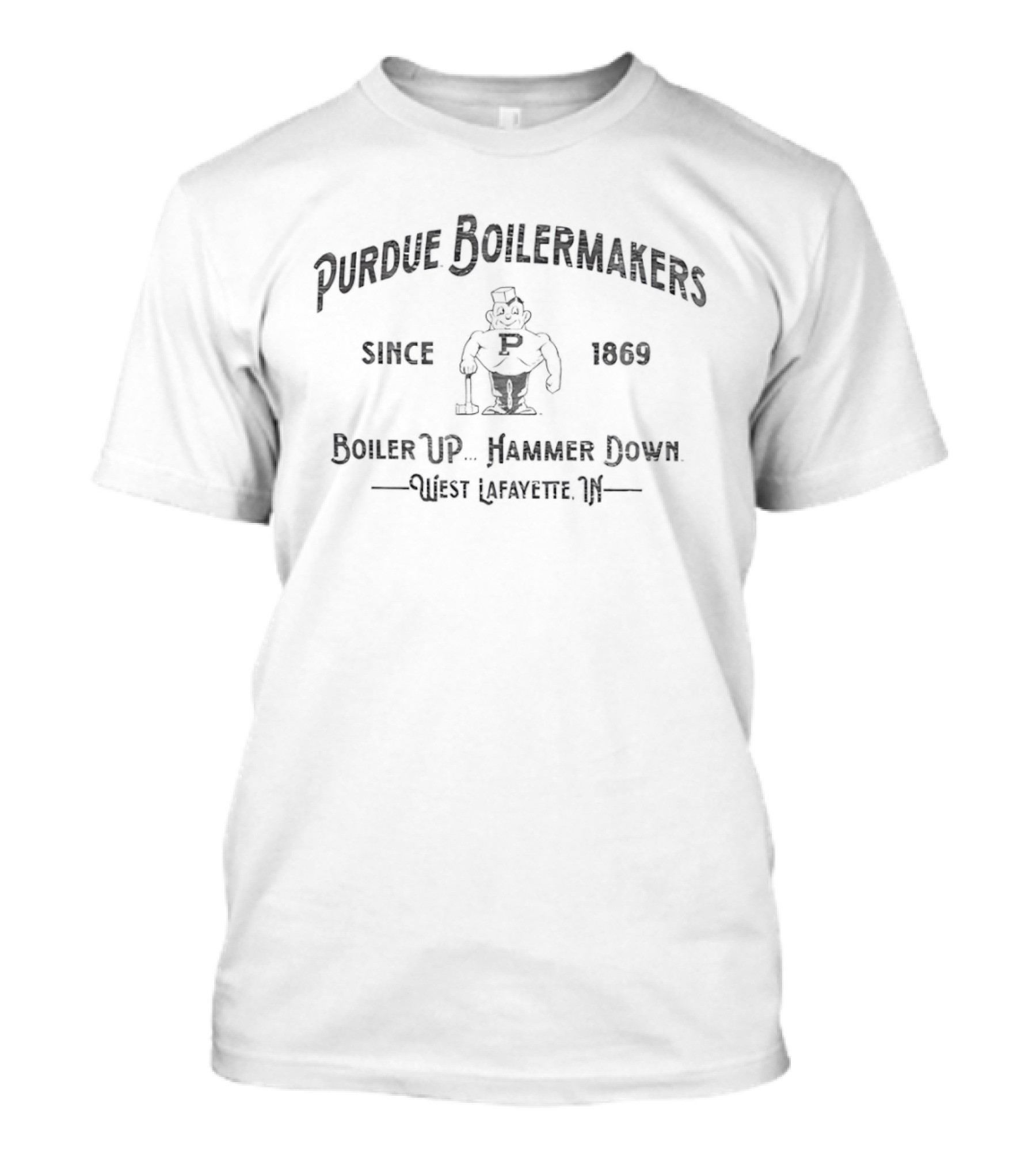 Purdue Boilermakers Since 1869 Boiler Up Hammer Down West Lafayette T-Shirt