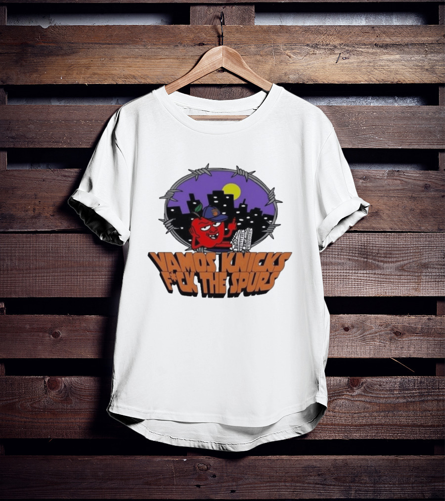 Vamos Knicks F*ck The Spurs New York City Basketball Fan T-Shirt