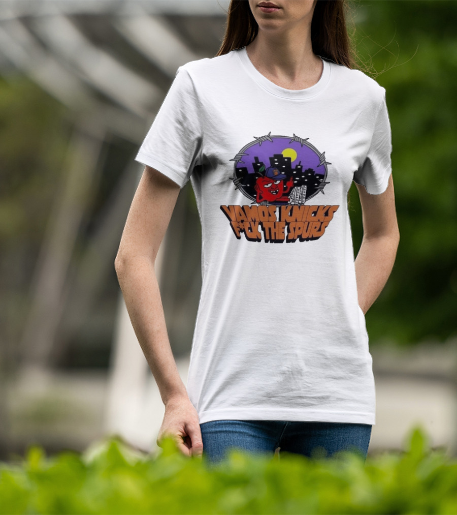 Vamos Knicks F*ck The Spurs New York City Basketball Fan T-Shirt