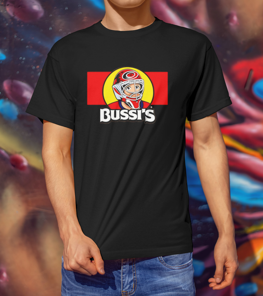 Brandon Bussi Carolina Hurricanes Goalie NHL Hockey 2026 T-Shirt