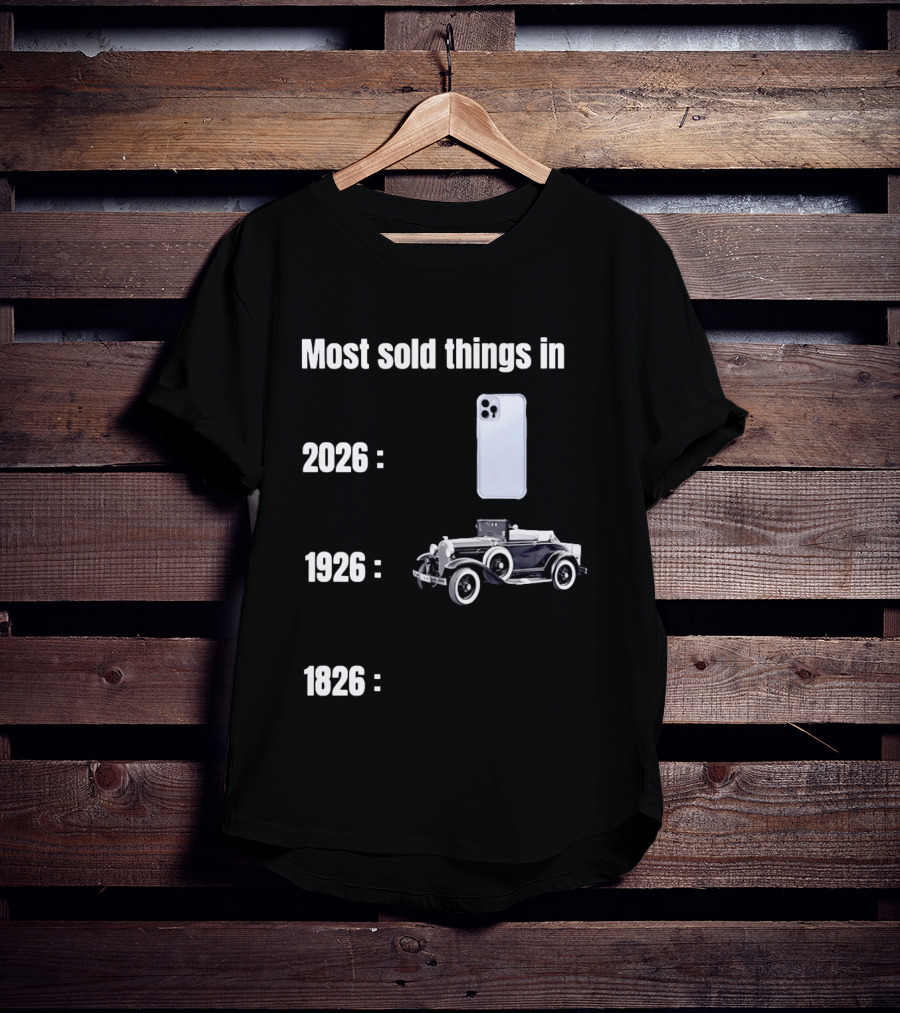 Most Sold Things 2026 IPhone 1926 Car 1826 T-Shirt