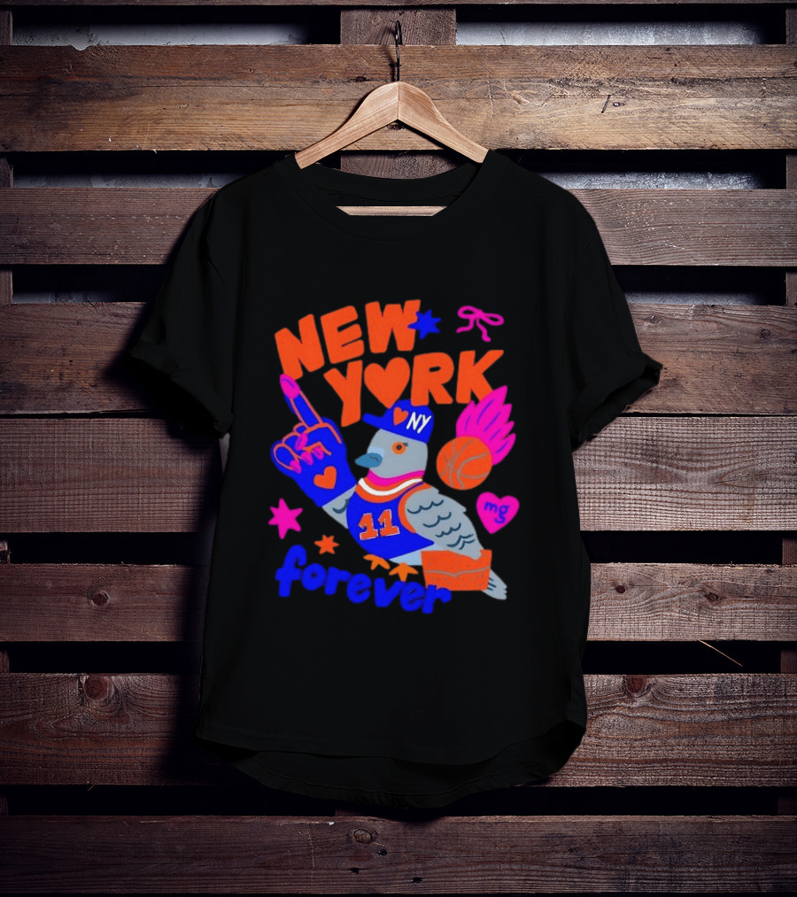 New York Knicks Jalen Brunson Pigeon Love Forever T-Shirt