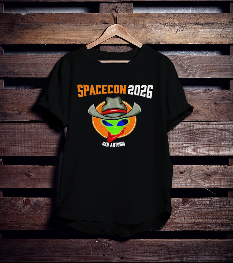 Spacecon 2026 San Antonio Alien Cowboy T-Shirt