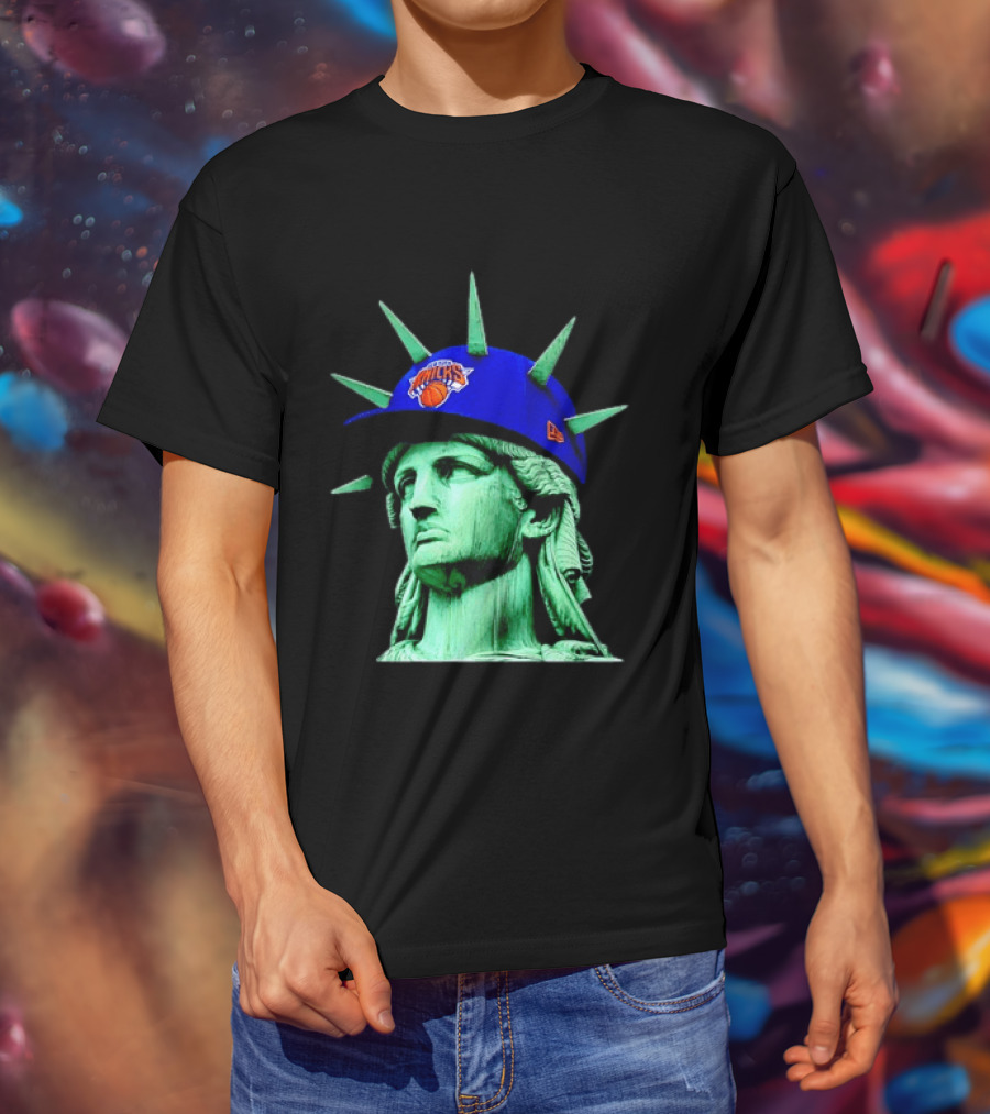 Statue Of Liberty New York Knicks Hat T-Shirt
