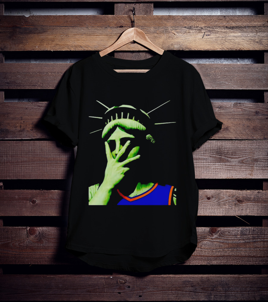 Statue Of Liberty New York Knicks Jersey Facepalm T-Shirt