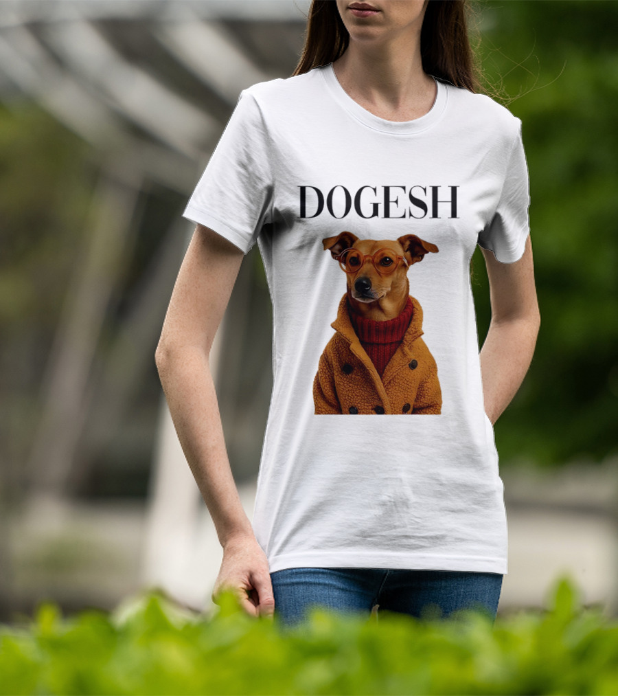 Dogesh Dapper Greyhound In Glasses And Coat T-Shirt