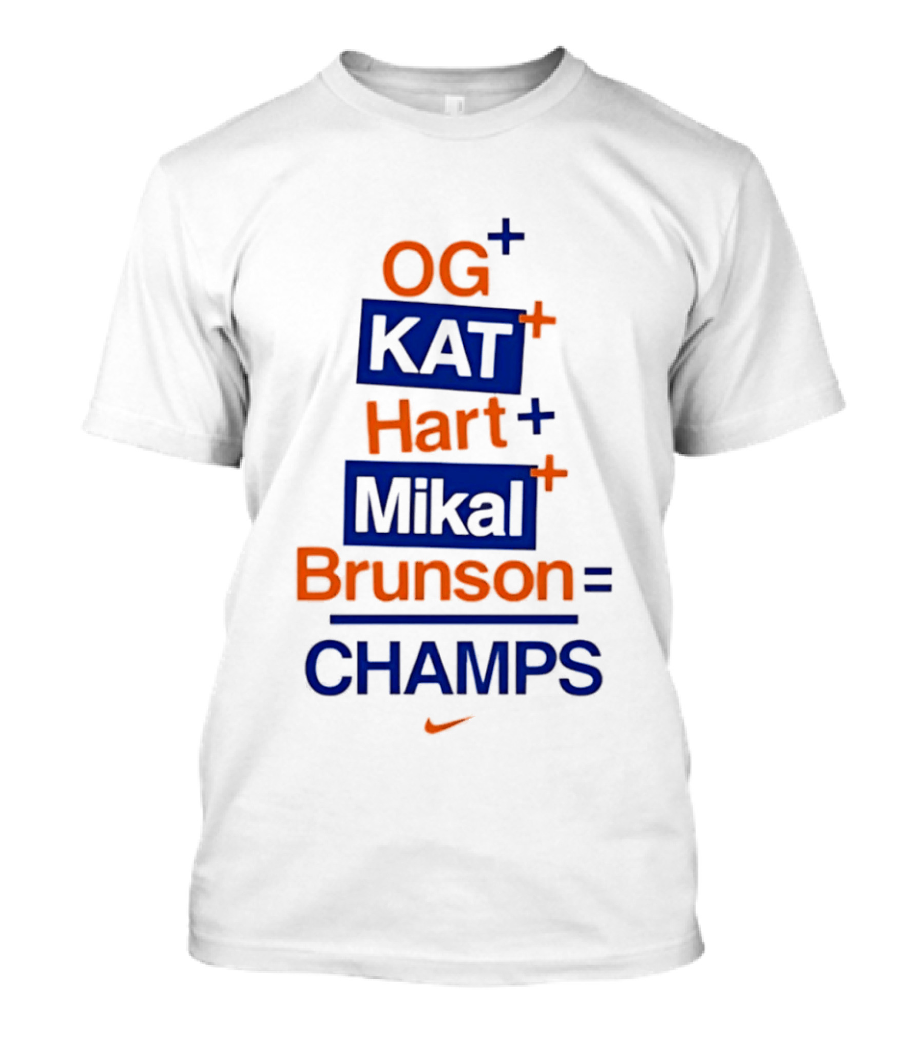 OG KAT Hart Mikal Brunson Champs Knicks 2026 T-Shirt