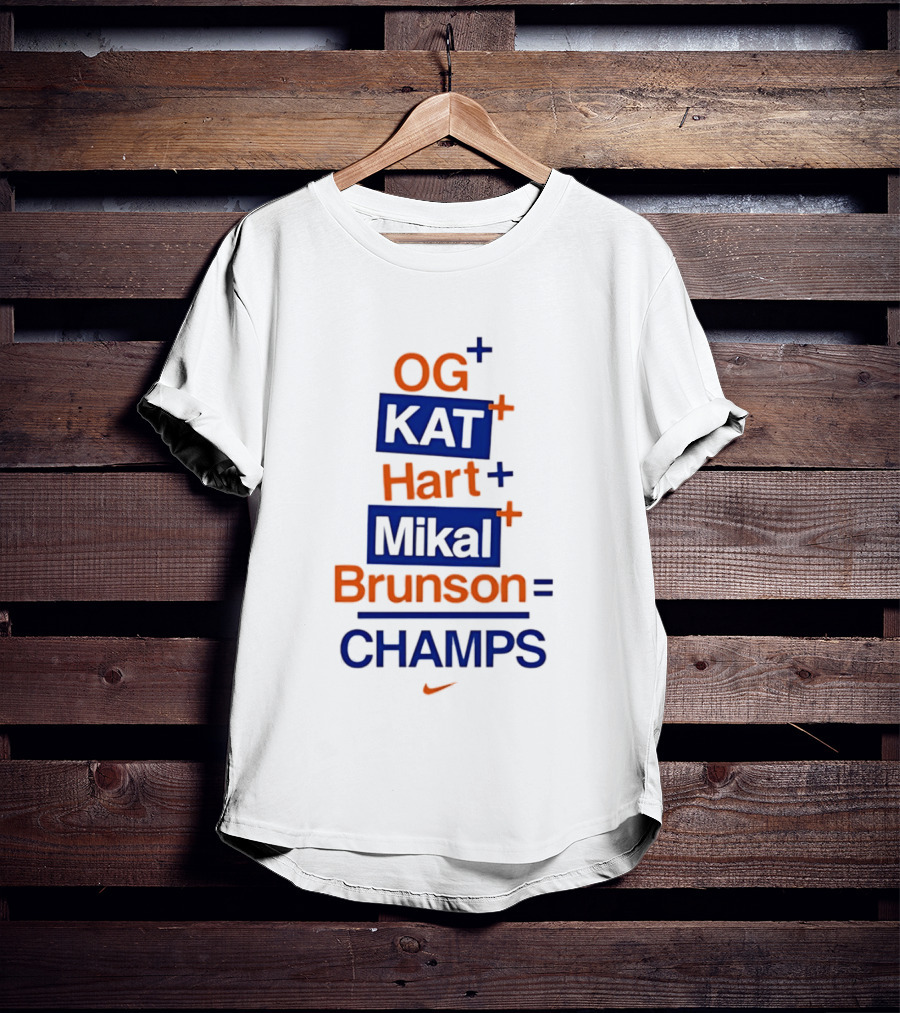 OG KAT Hart Mikal Brunson Champs Knicks 2026 T-Shirt