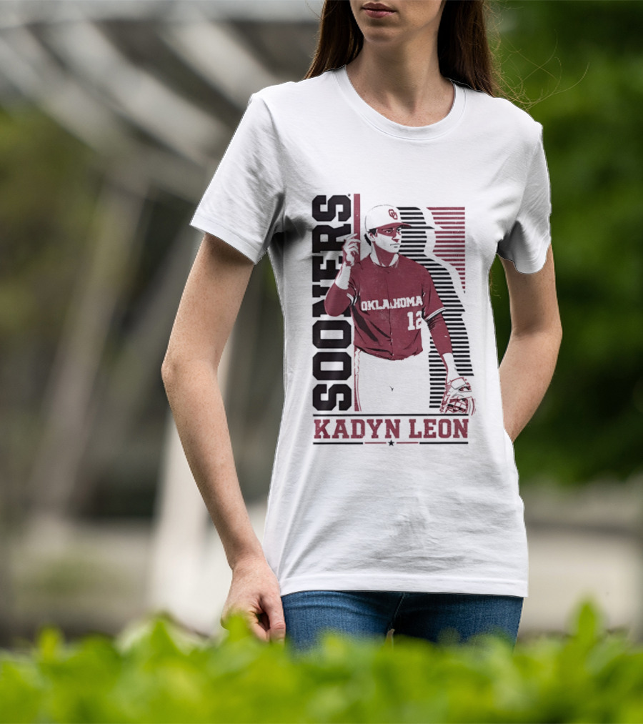 Oklahoma Sooners Kadyn Leon Baseball Player T-Shirt