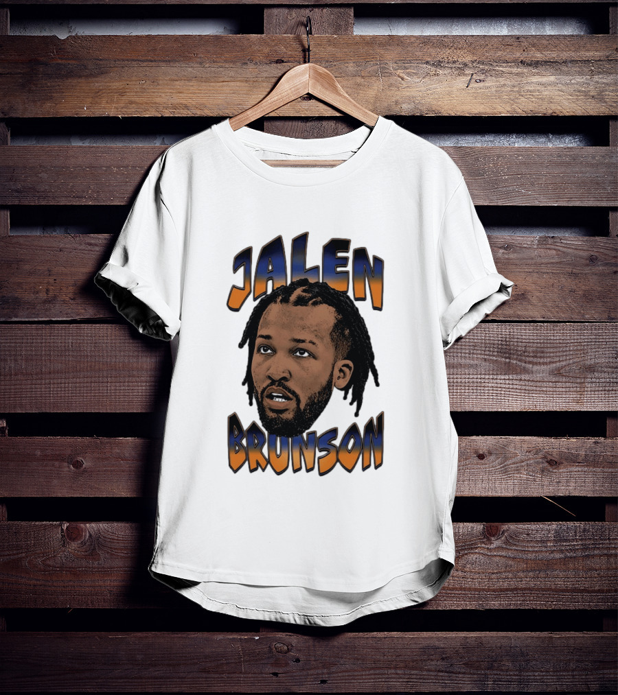 Jalen Brunson New York Knicks Player Big Face T-Shirt