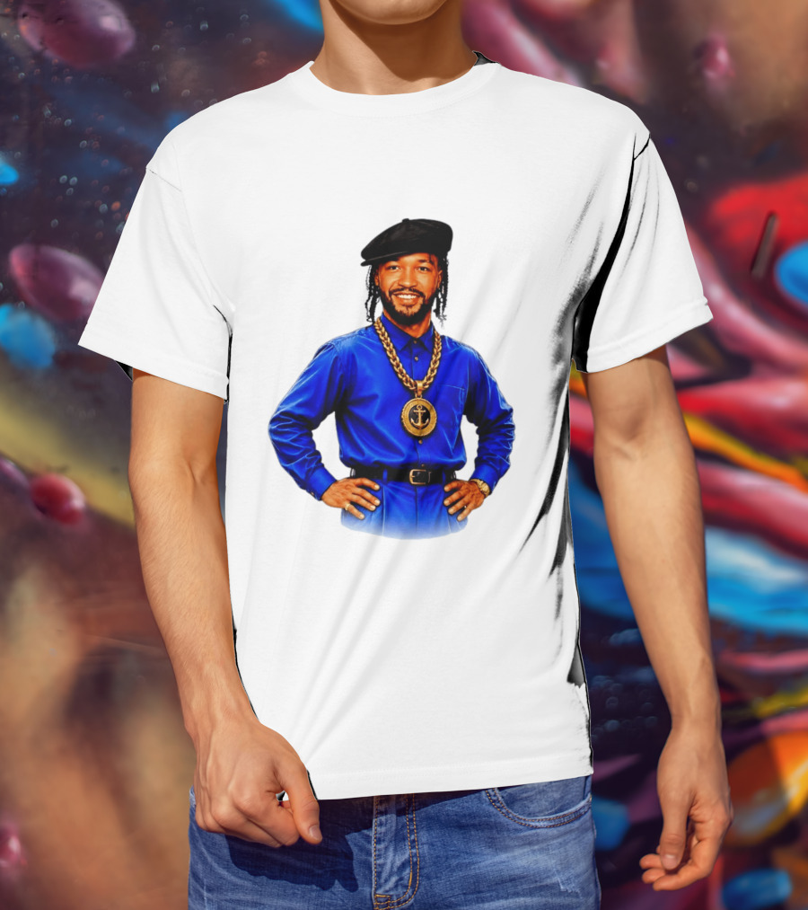 Jalen Brunson NY Knicks Always Business Never Personal Anchor Chain Beret Outfit T-Shirt