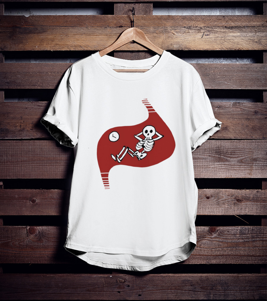 Tummy Time Skeleton With Fitness T-Shirt