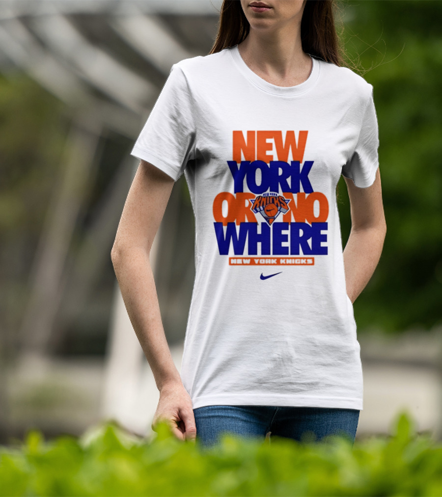 New York Or Nowhere New York Knicks 2026 AJ1 T-Shirt