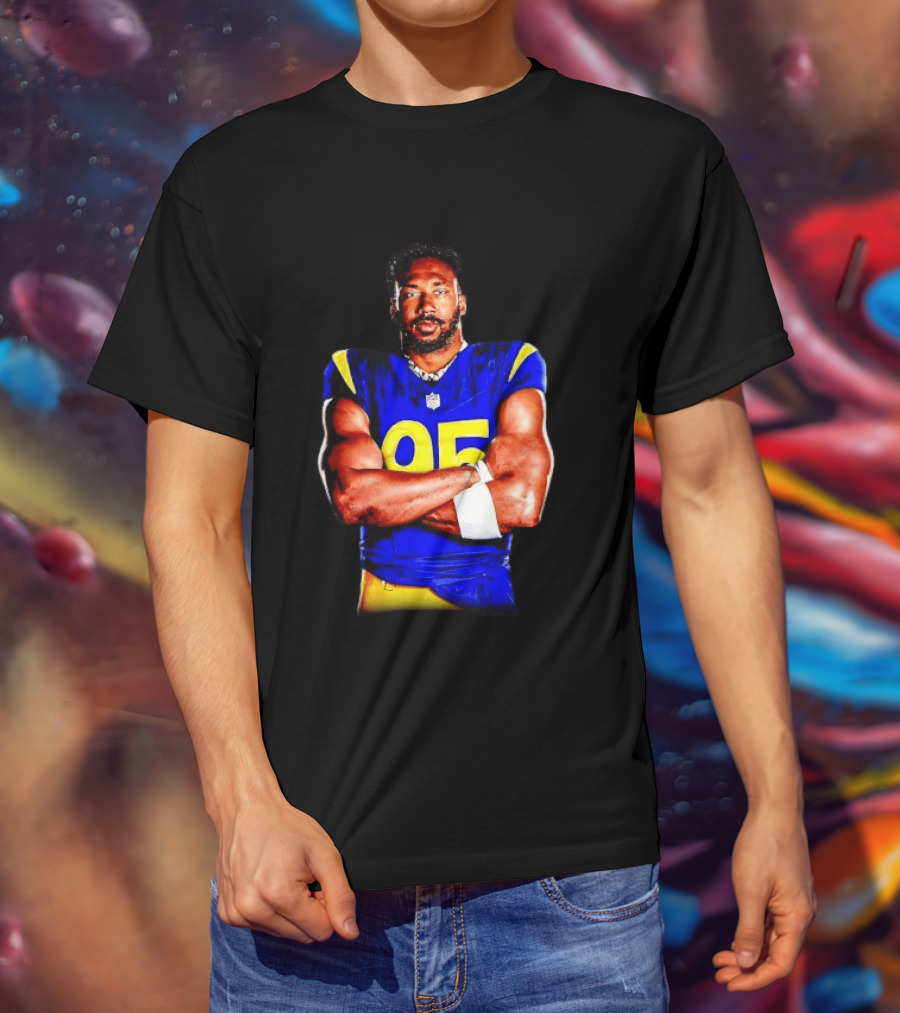 Myles Garrett 95 Los Angeles Rams Football Sports Fan T-Shirt