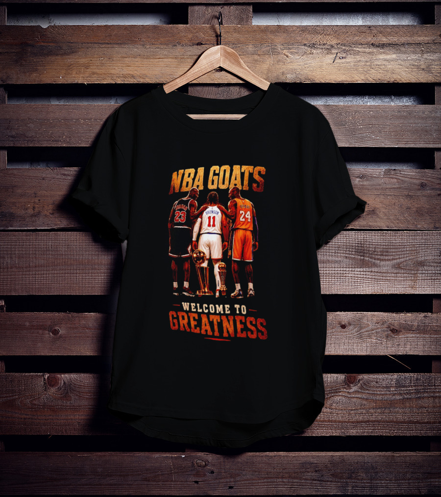 NBA GOATS Welcome To Greatness Jalen Brunson Michael Jordan Kobe Bryant T-Shirt